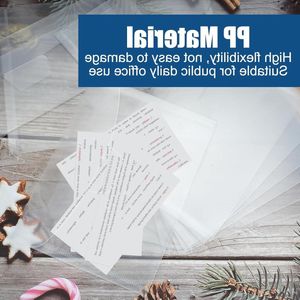 Stanssjablonen voor het opbergen van 36 transparante stempelzakken - Opbergzakken voor rekeningen, documenten en stempels in 4 maten