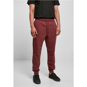 Urban Classics - Basic Heren joggingbroek - M - Bordeaux rood