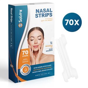 Anti Snurk Neusstrips - Neuspleisters - 70 stuks - Neusspreider - Neuspleister - Small/Medium - Transparant - Huidvriendelijk - Ideaal bij Slapen, Sporten, Verkoudheid en Allergieën - Incl. E-book met Slaaptips
