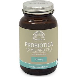 Mattisson - Probiotica met Prebiotica 10 miljard CFU - 1000mg - Voedingssupplement Darmflora - Vegan - 60 Capsules