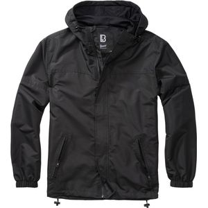 Brandit Herren Jacke Summer Windbreaker Frontzip Schwarz-S
