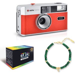 Kodak x HIPANEMA Camera - Herbruikbaar - Rood - Met Film en Armband