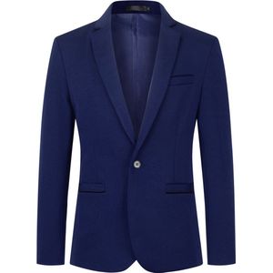 Allthemen Heren Stretch Blazer Slim Fit Jasje - Zakelijk Pak Jasje - XS