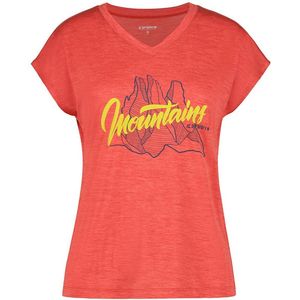 Icepeak - Devine - T-shirt - Oranje - Korte Mouwen - Dames