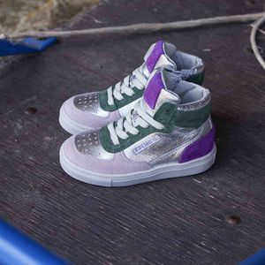 Kipling - ERICA A - MeisjesHalf-hoogKindersneakers - Kleur: Metallics - Maat: 30