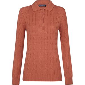 Felix Hardy - Gebreide Polo Trui - Zalmroze - Dames