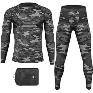 Upgrade Versie Heren Thermisch Ondergoed - Ademend, Sneldrogend en Functioneel voor Winterse Activiteiten