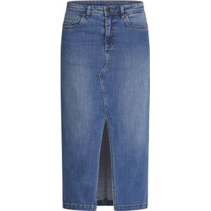 SISTERS POINT Olia-sk5 Dames Rok - Mid blue wash - Maat S