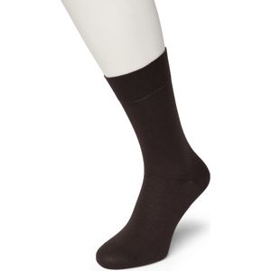 Bonnie Doon Katoenen Comfort Sok Donker Bruin Dames maat 35/38 - Speciale Breitechniek in Boord - Knelt niet - Katoen en Lycra - Maximaal Draagcomfort - Zakt niet af - Gladde Teennaad - Voor Gevoelige Voeten en Benen - Dark Brown - BE121401.6