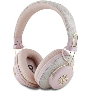 Guess - 4G Big Metal Logo ENC - Draadloze Hoofdtelefoon - Roze - PU-Materiaal