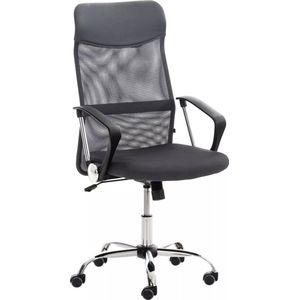 In And OutdoorMatch Luxe bureaustoel Davin - Zwart - Op wielen - 100% polyurethaan - Ergonomische bureaustoel - In hoogte verstelbaar - Voor volwassenen