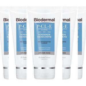 Biodermal P-CL-E Handcrème – 6 x 75 ml | Intensieve Hydratatie & Herstel – Voordeelverpakking