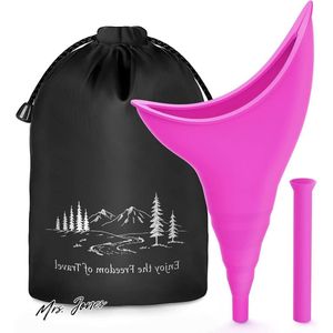 Mrs. Jones Urinoir voor dames toilet - Camping accessoires staand voor dames - Wandeltas reizen accessoires - Camping toilet draagbaar outdoor - Urinoir voor dames staande plas - Damesentsje. .