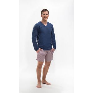 Martel- Piotr- pyjama- marineblauw- 100% Katoen - gemaakt in Europa L