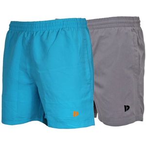 Donnay - 2-Pack - Sport/Zwemshort - Sea blue/Steel grey