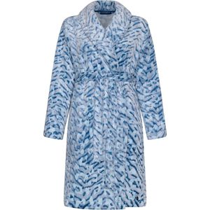 Pastunette Badjas - Wild Dreams - Fleece - Blauw - Maat 40