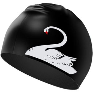 Elastische siliconen badmuts voor volwassenen - badmuts voor dames - 3D ergonomisch design - waterdicht - geschikt voor lang of kort haar