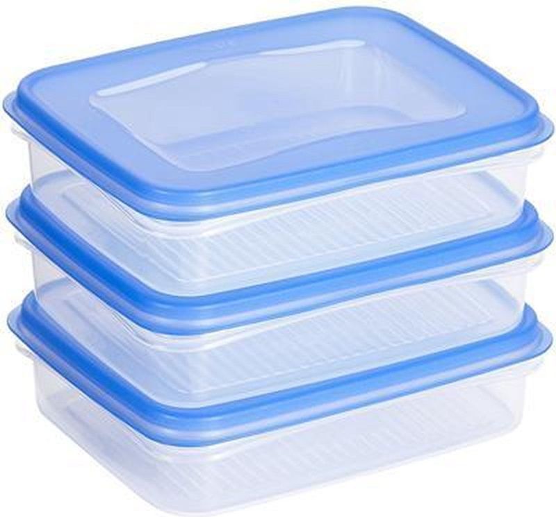Vershouddozen - Transparant - Plastic - Set van 3