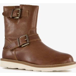 Groot leren jongens boots cognac - Maat 28