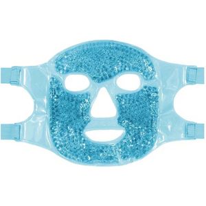 Verkoelend Oogmasker - Cold Pack Herbruikbaar - Herbruikbare Maskers - Verkoelend Gezichtsmasker - Hot Cold Masker - Migraine Masker - Gel Oogmaskers - Rustgevend Gezichtsmasker - Gezichtsspa - Verkoelend Masker Voor Het Hele Gezicht - Blauw-