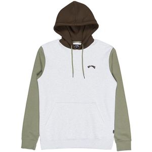 Billabong - Arch Block - Hoodie - Grijs - Heren - 280 g/m2 Dubbel Geverfde Fleece