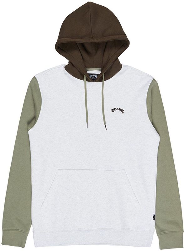 Billabong - Arch Block - Hoodie - Grijs - Heren - 280 g/m2 Dubbel Geverfde Fleece