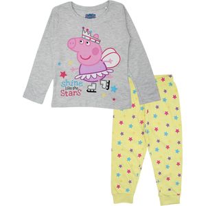 Peppa Pig Pyjama - Geel - Shine like the stars - Maat 122/128