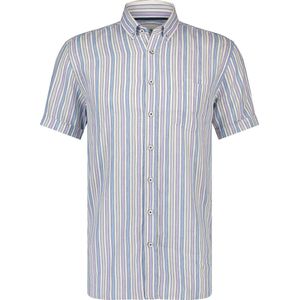 State of Art Overhemd Gestreept Overhemd Van Biologisch Katoen - Maat M