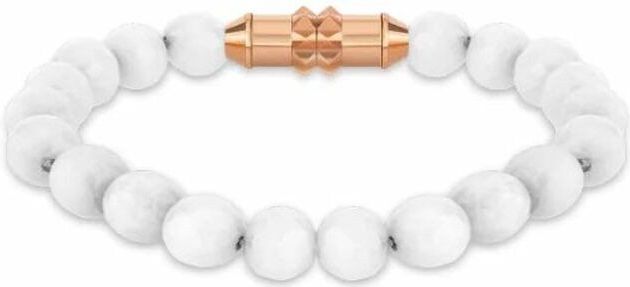 Armband - Wit - Hars - Magneet Sluiting - Diameter 18 cm