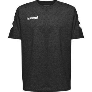 Hummel Go Cotton Sportshirt - Maat 164  - Unisex - zwart/wit