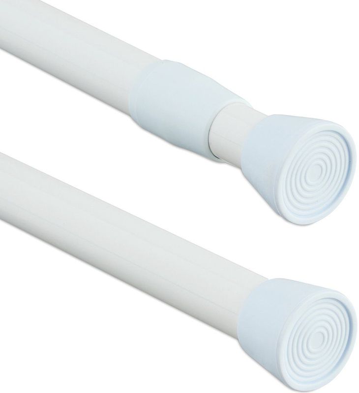 Gordijnroede - Wit - Uitschuifbaar - 110 - 200 cm - Zonder Boren - Zelfklemmend