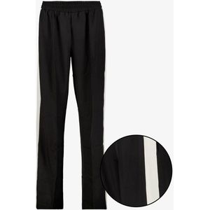 TwoDay dames wide leg broek met bies zwart - Maat S