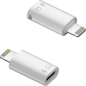 8-Pin (Lightning) naar USB-C female aansluiting - Geschikt voor iPhone en iPad - adapter converter - Wit - Provium