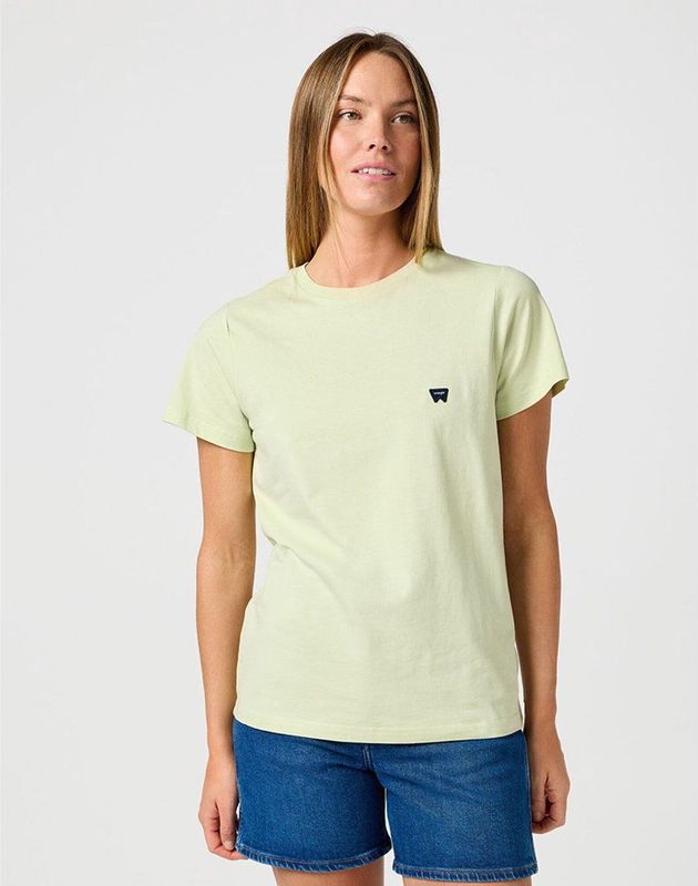 Wrangler 112362577 Regular Fit T-shirt Met Korte Mouwen Geel L Vrouw
