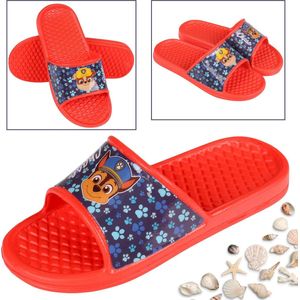 Paw Patrol Chase Rubble Boys - Rode slippers, lichte teenslippers / 31-32