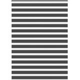 vidaXL - Zebra - Rolgordijn - Zwart - 155x200 cm - 100% Polyester