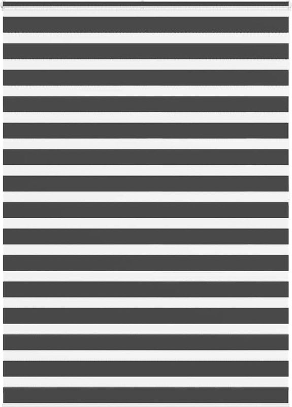 vidaXL - Zebra - Rolgordijn - Zwart - 155x200 cm - 100% Polyester