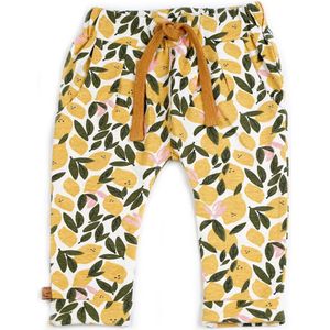 Frogs and Dogs - Broekje Lemon All-over - Okergeel - Maat 62 - Meisjes