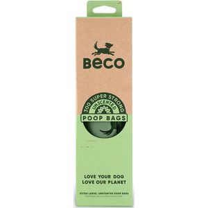 Beco Poop Bags - Recycled - Unscented - Hondenpoepzakjes op Rol - 300 stuks