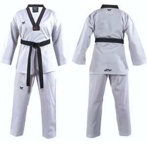 Tusah WTF Taekwondo Pak Plain zwart 140cm