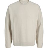 Jack&Jones - Jprblabradfort - Gebreide Trui - Beige - Ronde Hals - Lange Mouwen