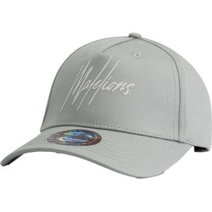 Malelions - Striped Signature Logo - Pet - Blauw - 100% Katoen