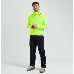 Rogelli Commuter Core Regenpak Dames en Heren - Waterdicht - Regenjas en Regenbroek - Geel Zwart - Maat M