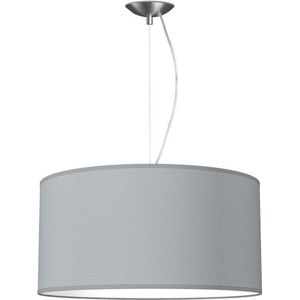Home Sweet Home hanglamp Bling - verlichtingspendel Deluxe inclusief lampenkap - lampenkap 50/50/25cm - pendel lengte 100 cm - geschikt voor E27 LED lamp - lichtgrijs