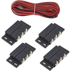 Inbouw Veiligheidsalarm Deur- en Raam Contact Sensor met 300cm Kabel