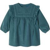 Babyjurk - Ribfluweel - Groenblauw - A-lijn
