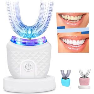 Elektrische U-vormige Tandenborstel – 360 Graden Automatische Reiniging, Waterdichte Siliconen Mondverzorging