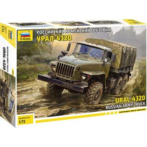 1:72 Zvezda 5050 Ural-4320 Russian Army Truck Plastic Modelbouwpakket