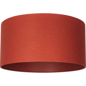 Milano lampenkap stof - oranje-rood transparant Ø 50 cm - 25 cm hoog