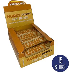 Maxim Heroes Protein Bar - 15 x 55g - Proteïnerepen - Sportvoeding - Hunky Peanut